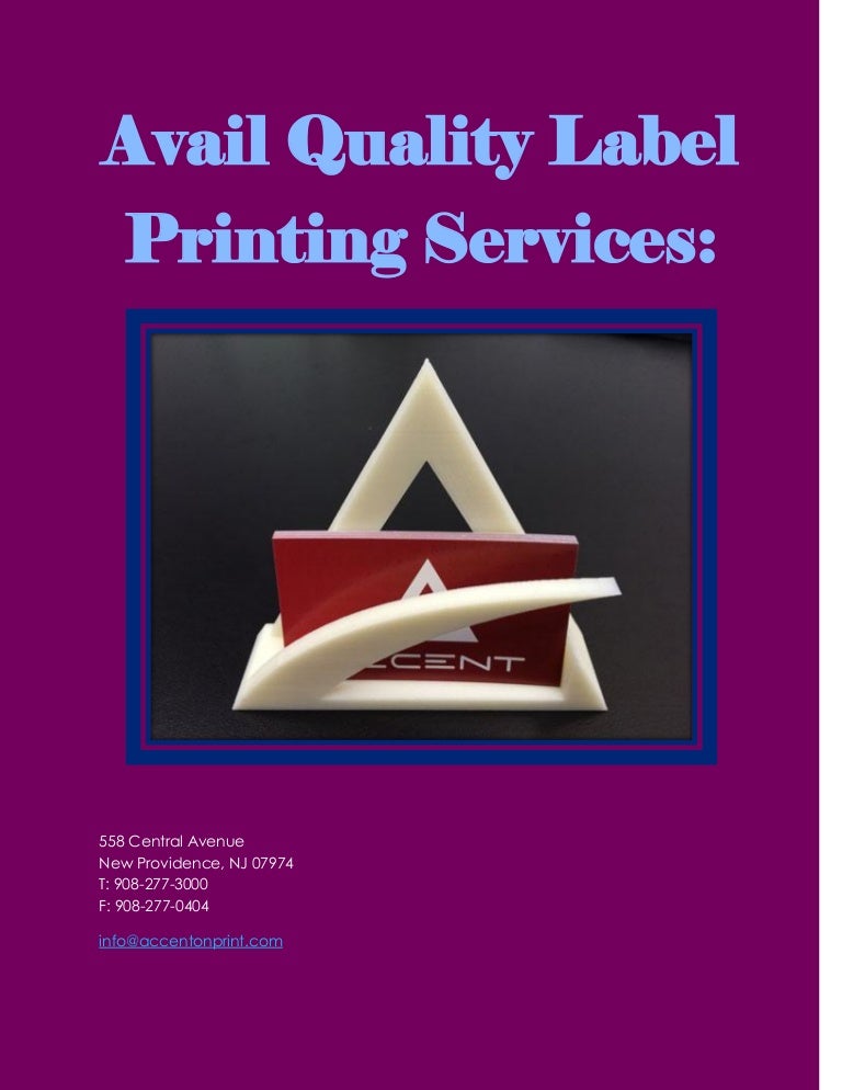 Label printing companies