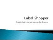 Label shopper clothing online