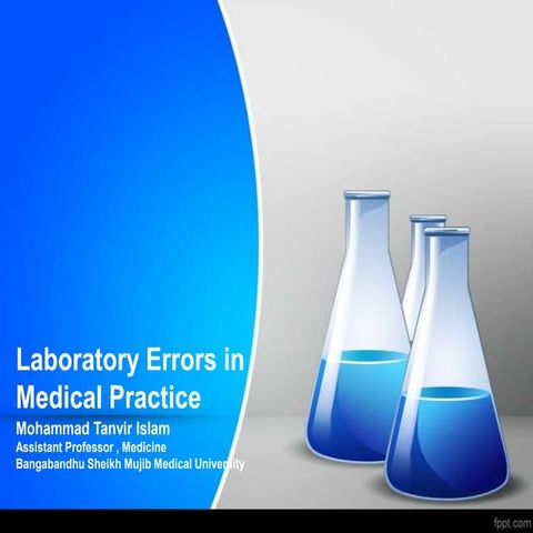 Laboratory  errors in medical practice