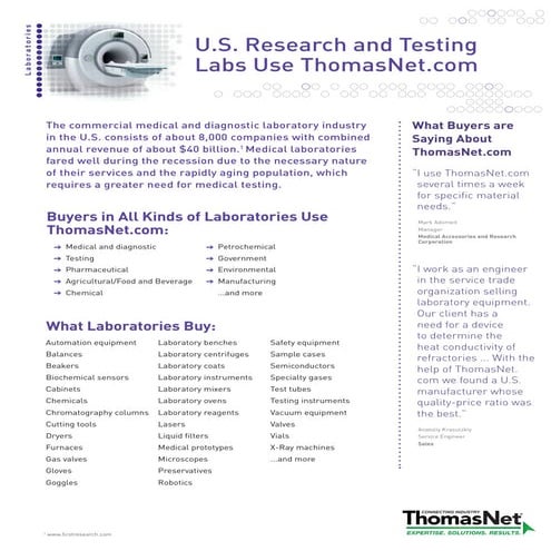 Lab Fact Sheet 2011