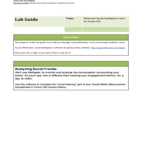 Step by Step Guide to Using Meltwater 