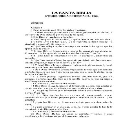 La biblia de jerusalen