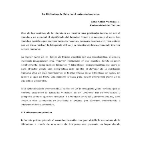 La biblioteca de babel