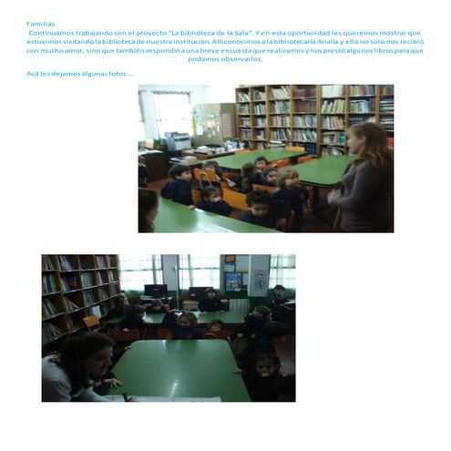 La biblioteca de la sala