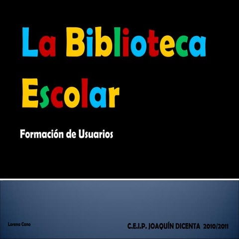 La biblioteca escolar