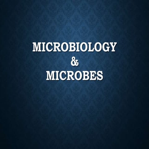 Micriobiology & Microbes