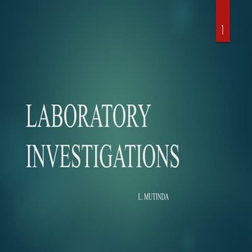 investigation and diagnostic assessment | PPTX