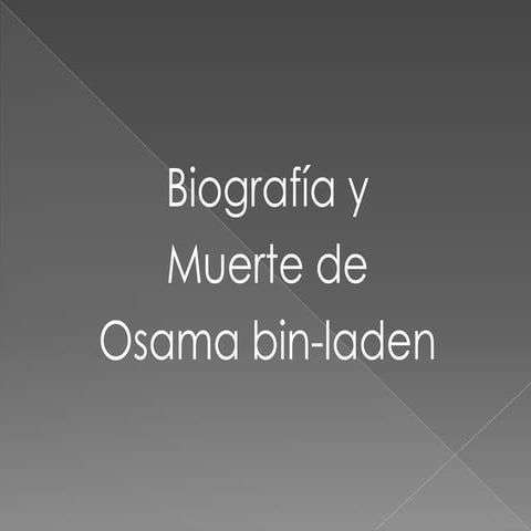La biografía osama bin laden