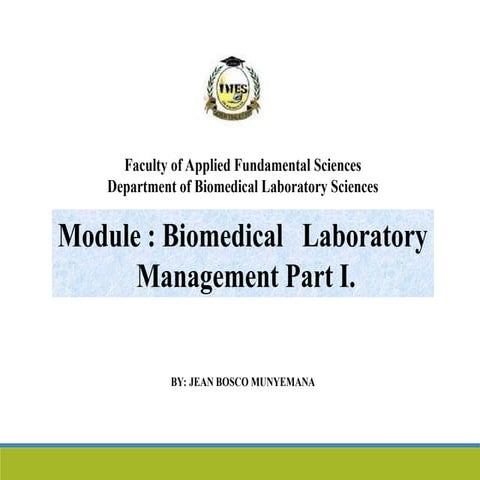 laboratoryy managment including methodss