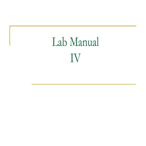 Lab Manual IV (1).pdf on C++ Programming practice | PPT
