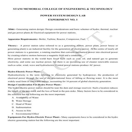 Lab manual psd v sem experiment no 1