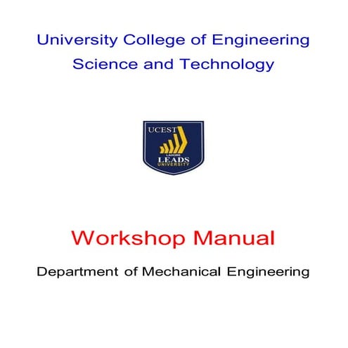 Lab manual workshop