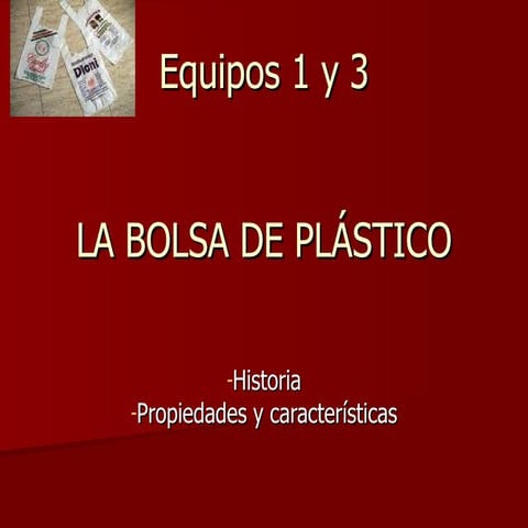 La Bolsa De PláStico Equipos 1 Y 3