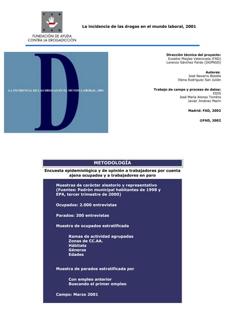 Las incidencia de las drogas en el mundo laboral 