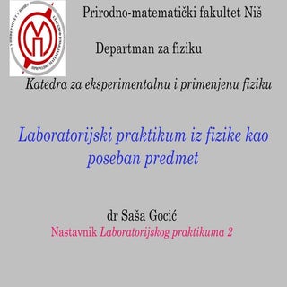 Laboratorijski praktikum iz fizike ...