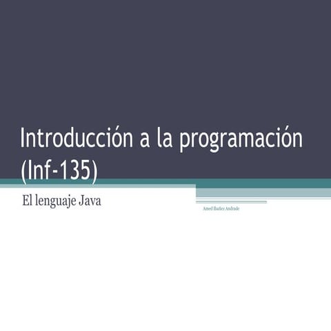 Primer Programa Java en Bluej