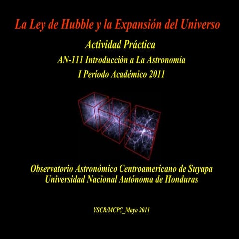 Ley de hubble (hugo) | PPTX