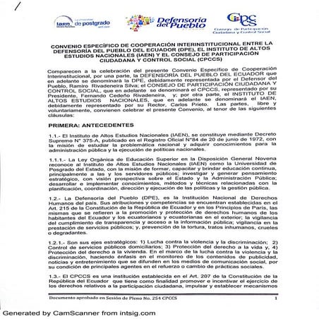 Convenio para la conformación del Laboratorio de Comunicación y Derechos