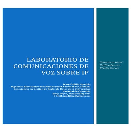 Laboratorio comunicaciones de voz sobre ip con elastix