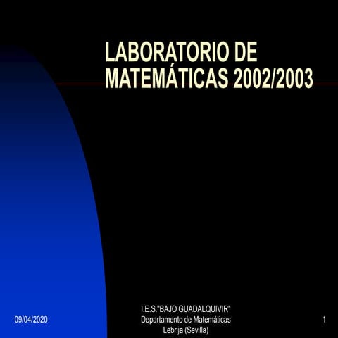Laboratorio de matemáticas 2002