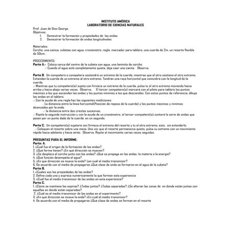 Laboratorio de ondas