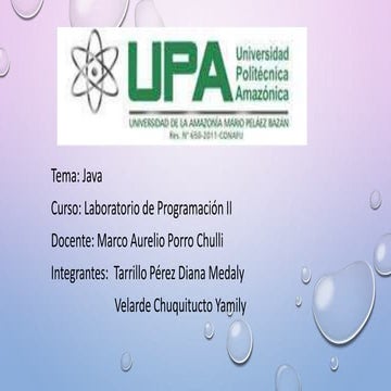 Fundamentos y Estructura de Programación en Java para Principiantes | PPTX