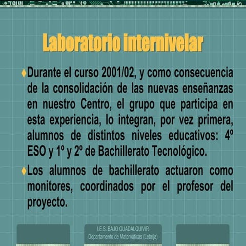 Laboratorio internivelar