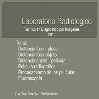 Laboratorio radiológico