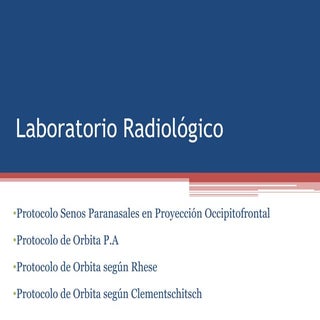 Laboratorio radiológico  4  protoco...