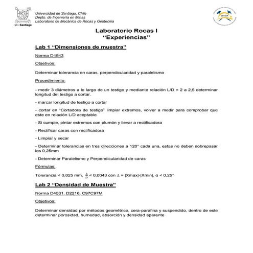 Laboratorio rocas I (resumen)  