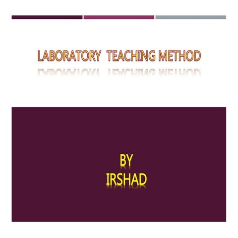 LABORATORY TEACHING METHOD