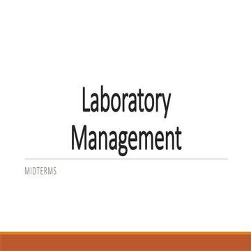 Laboratory-Management-subject-midtermppt | PPTX