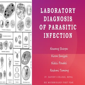 Laboratory diagnosis of parasites
