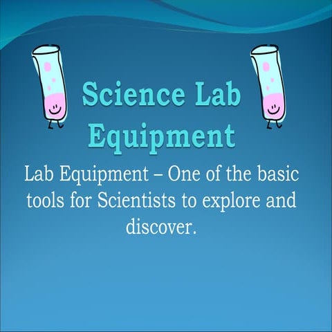 Science Laboratory Equipment PowerPoint ppt