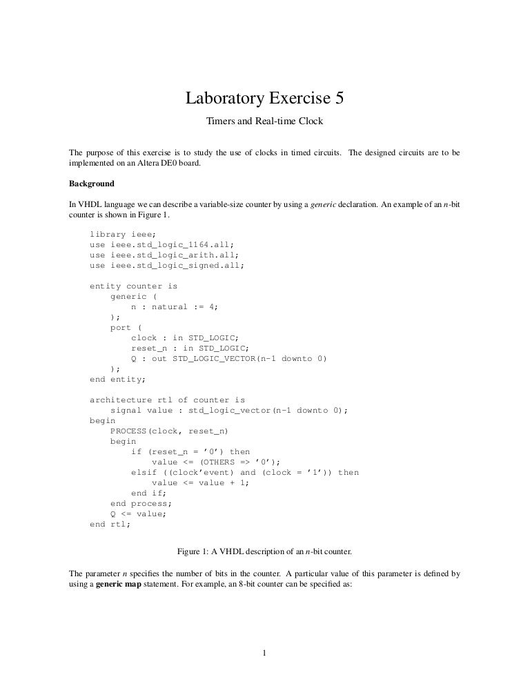 Laboratory exercise 5