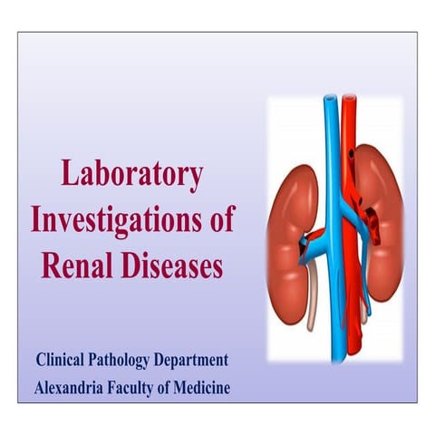 Laboratory investigations of Renal diseases  Feb 2022.ppt