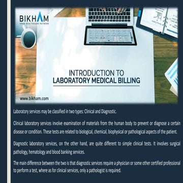 Laboratory medical billing services