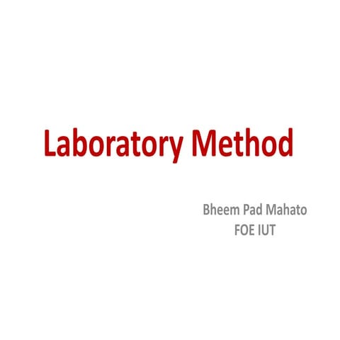 Laboratory method