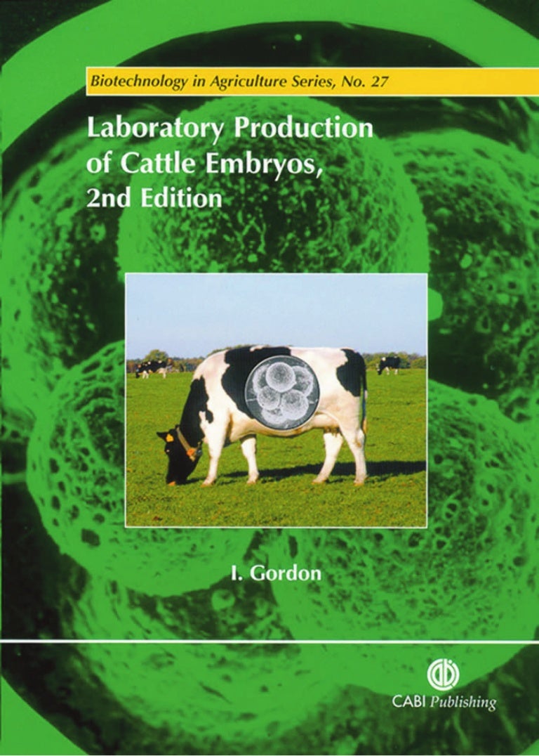 Laboratory production of cattle embryos