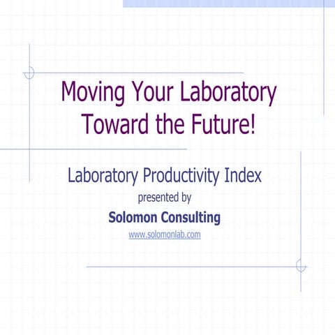 Laboratory Productivity Index 2011