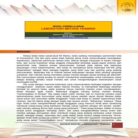 Laboratory training | PDF