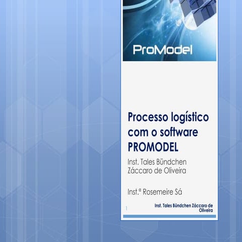 Simulador de processo logístico - Promodel | PPSX