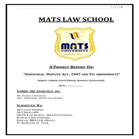 Industrial Dispute Act