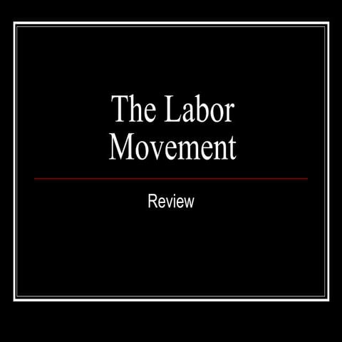 U.S. Labor Movement
