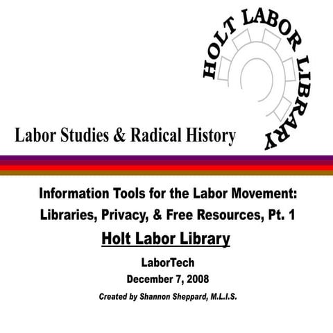 Labor Tech 2008 Pt1