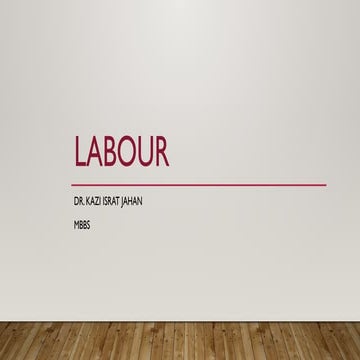 Physiology of labour and the necessary points | PPTX