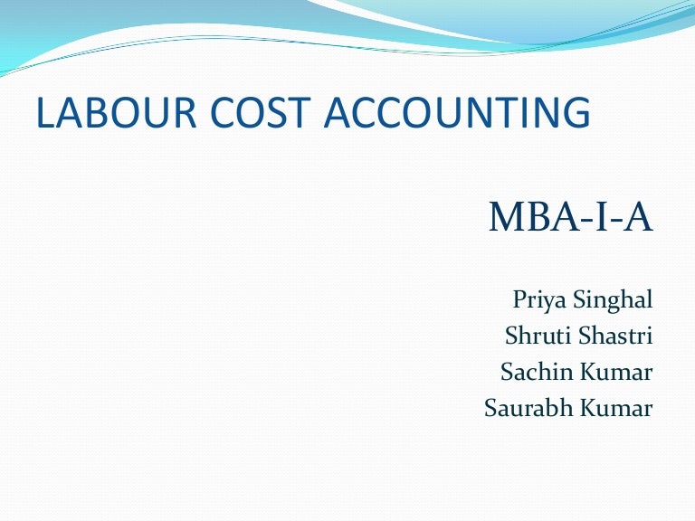 Labour cost accounting