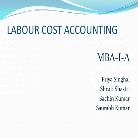 Labour cost accounting