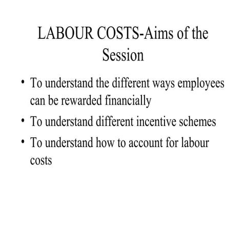 Labour costs