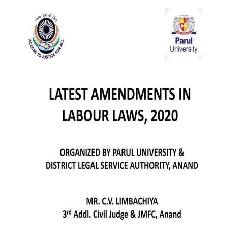 Labour law amendments 2020